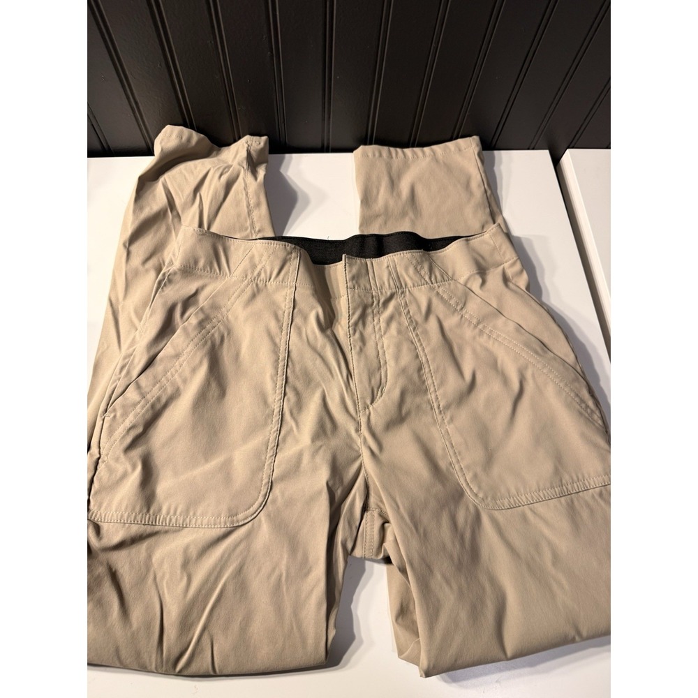 Eddier Bauer Tan Nylon Ankle Length Outdoor Hiking Pants Women's 12 - Picture 2 of 12